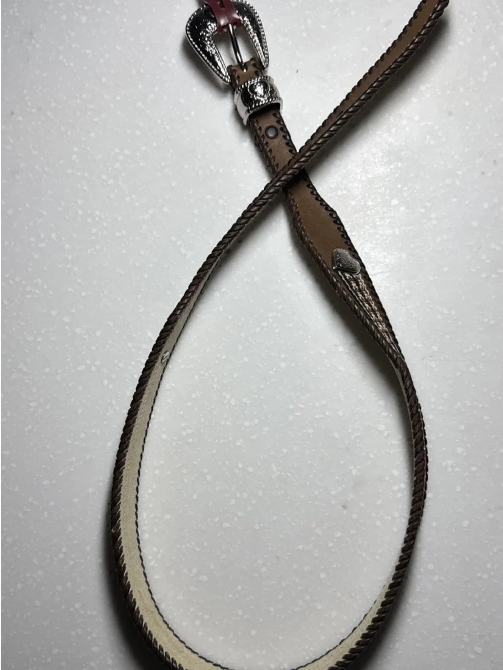 Wrangler Genuine Leather, Vintage, western belt women New With Tag 2x and small